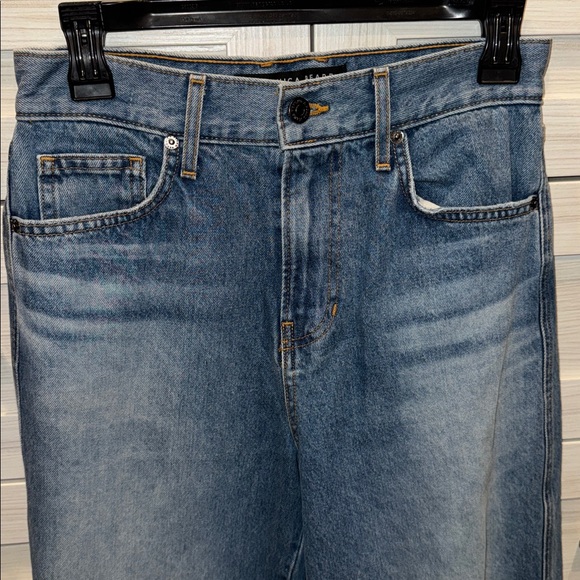 Veronica Beard Taylor Ripped High Waist Wide Leg Jeans Enough Said 26 - Picture 10 of 15